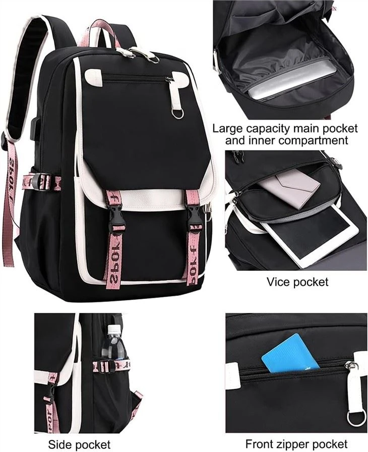 Teenage Girls' Backpack Middle School Students Bookbag